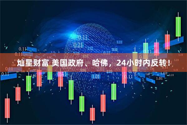 灿星财富 美国政府、哈佛，24小时内反转！