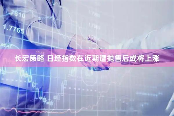 长宏策略 日经指数在近期遭抛售后或将上涨